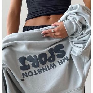 Mr Winston Soft Grey Puff Hoodie